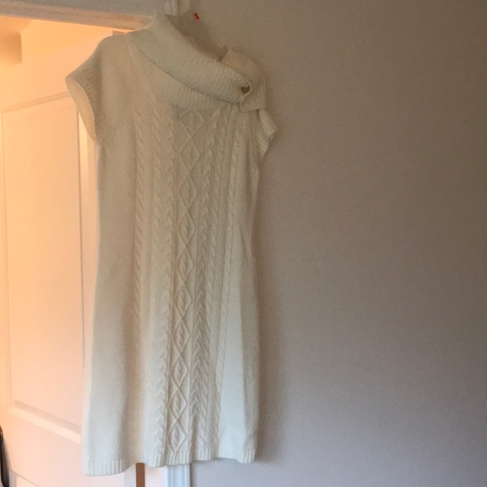 Cable sweater dress